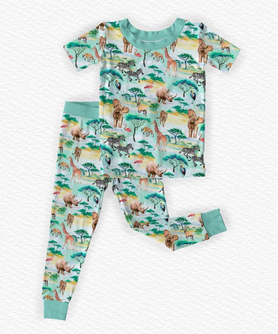 presale BSPO0627 Baby Boys Forest Animals Top Pants Hunting Sets  D 1103