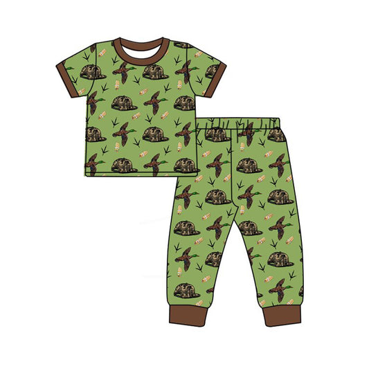 presale BSPO0636 Baby Boys Ducks Calls Camo Hats Top Pants Hunting Pajamas Sets  D 1127