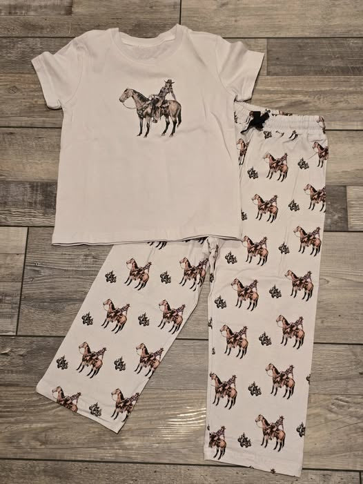 presale BSPO0637 Baby Boys Horse Rodeos Top Pants Western Clothes Sets D 1127