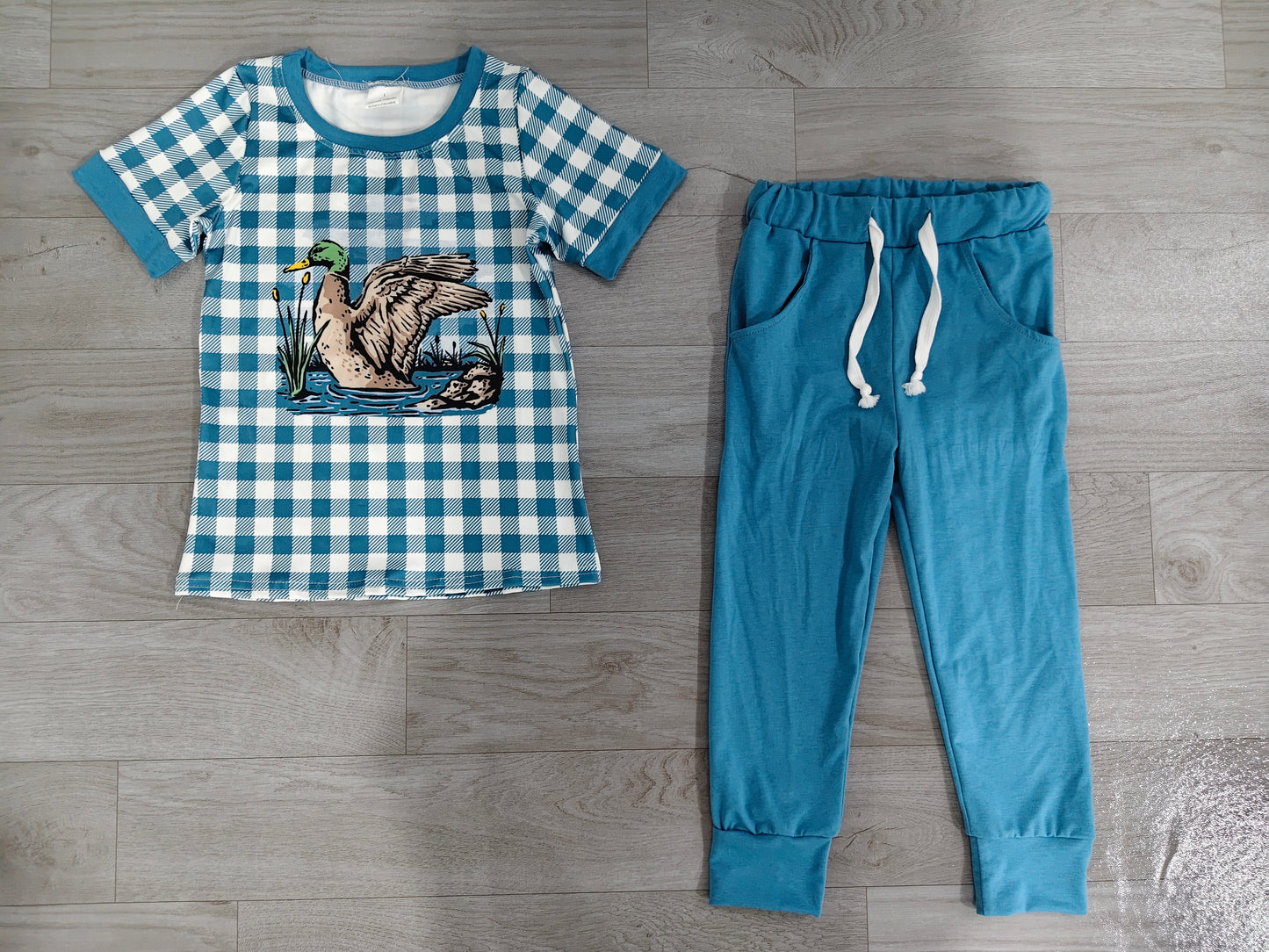 Pre order short sleeve mallard jogger outfit