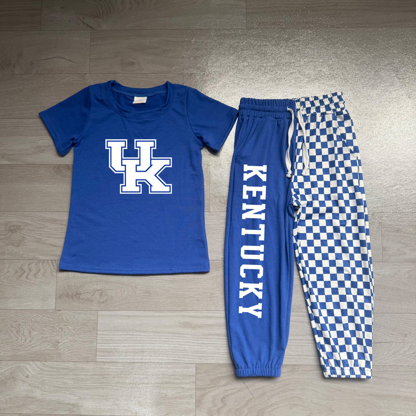 Pre order blue digital print shirt joggers outfit team uk clothing