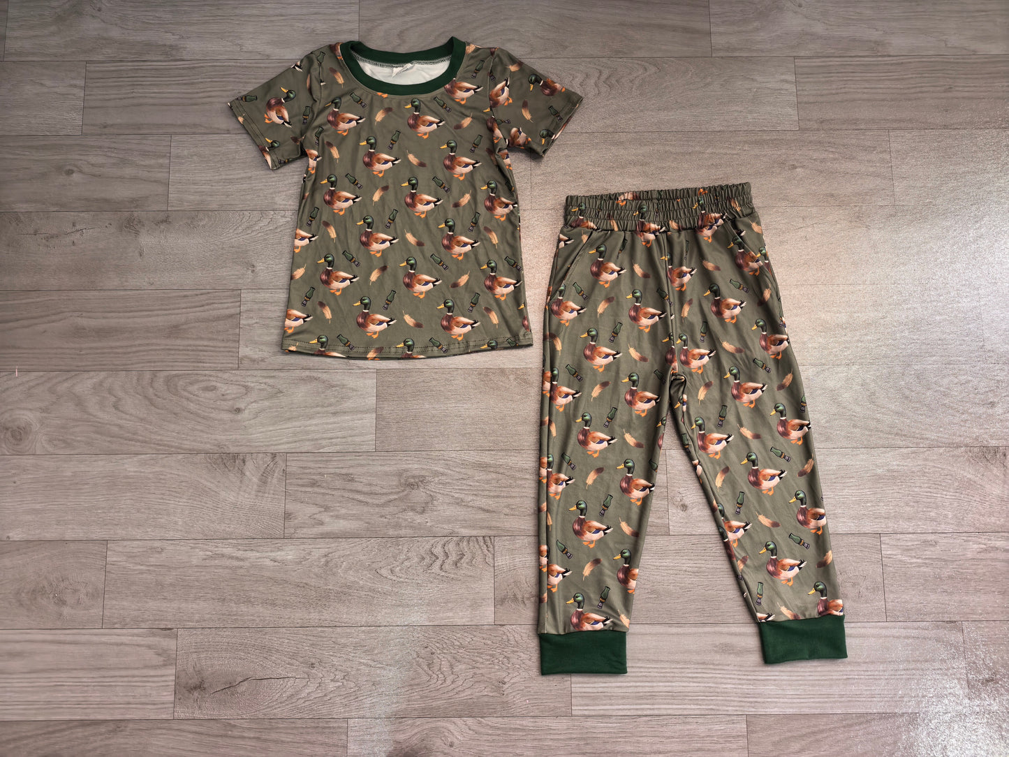 Pre order duck call two pieces boy pajamas
