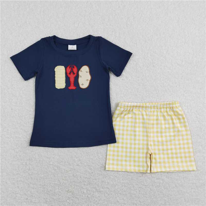 Match Baby Girls Crawfish Boiled Potato Sister Brother Clothes Sets  3.21