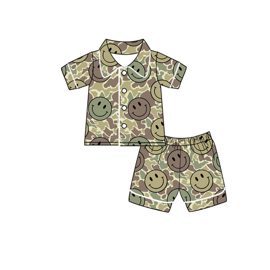 presale BSSO1082 Camouflage short-sleeved shorts pajama set 2024 11.7