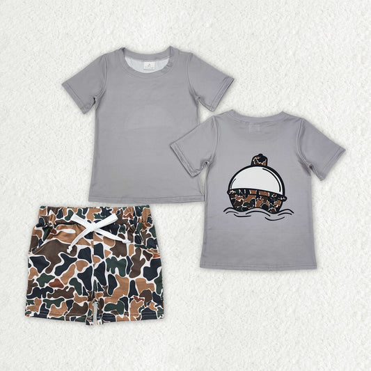 BSSO1176 TODDLER BOY CLOTHES BOY SUMMER OUTFIT SHORTS SET
