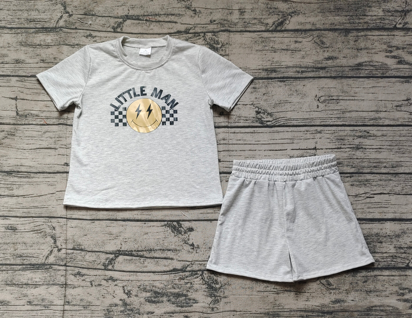 BSSO1303  Baby Boys Little Man Top Sports Shorts Clothes Sets  D 3.19