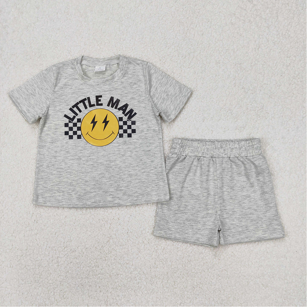 BSSO1303  Baby Boys Little Man Top Sports Shorts Clothes Sets  D 3.19