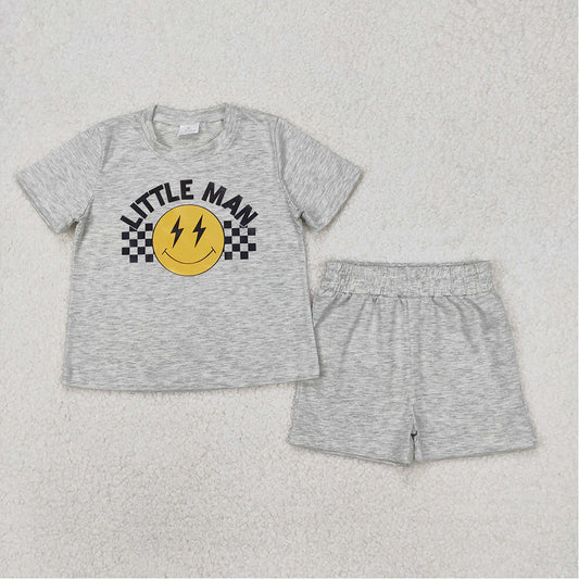 BSSO1303  Baby Boys Little Man Top Sports Shorts Clothes Sets  D 3.19