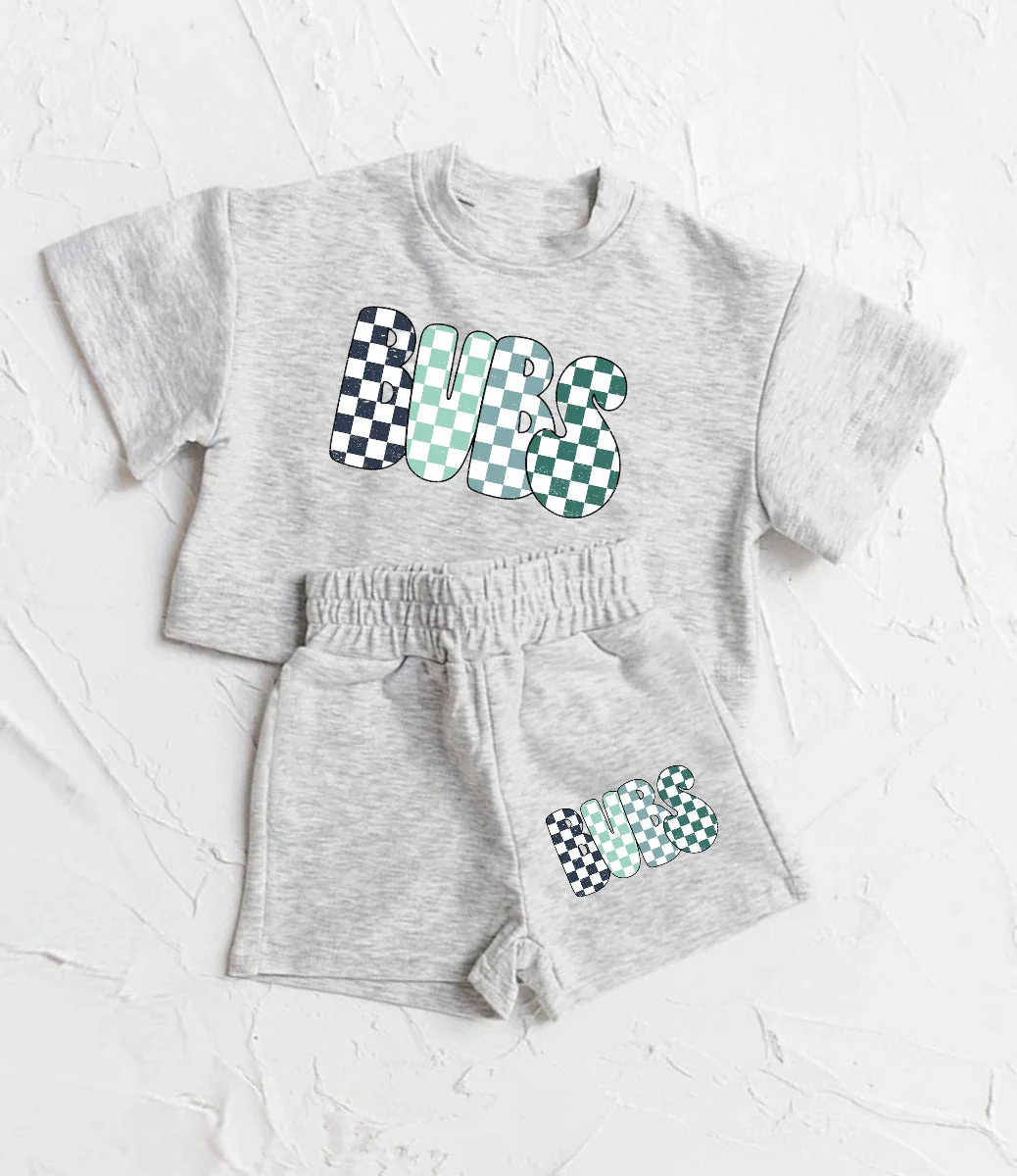BSSO1304 Baby Boys Vinyl Baby Boys Bubs Top Sports Shorts Clothes Sets  D 3.14