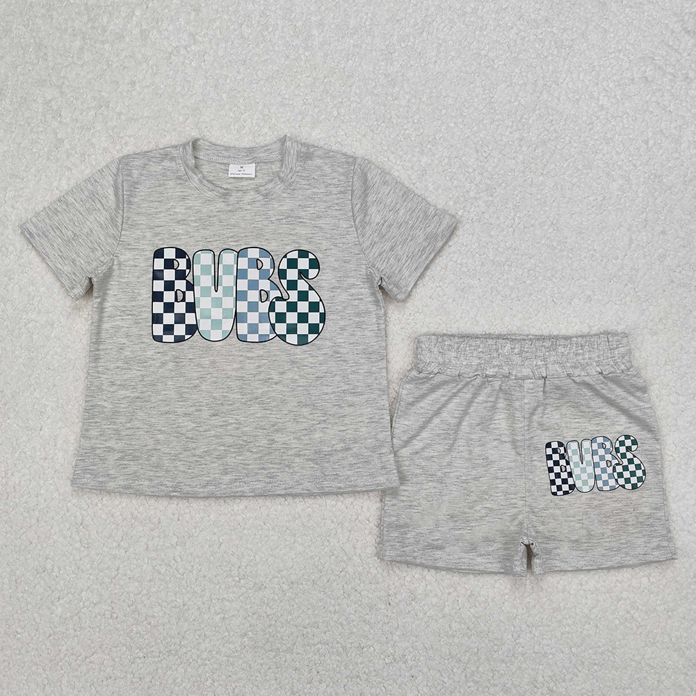 BSSO1304 Baby Boys Vinyl Baby Boys Bubs Top Sports Shorts Clothes Sets  D 3.14