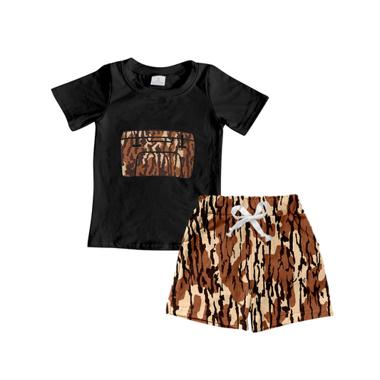 presale BSSO1309 Baby Boys Tool Box Top Bottomland Camo Shorts Clothes Sets D 2.8