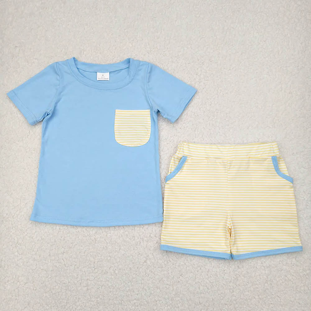 Sibling Boys Baby Girls Yellow Floral Bows Summer Outfits Sets D 7.8