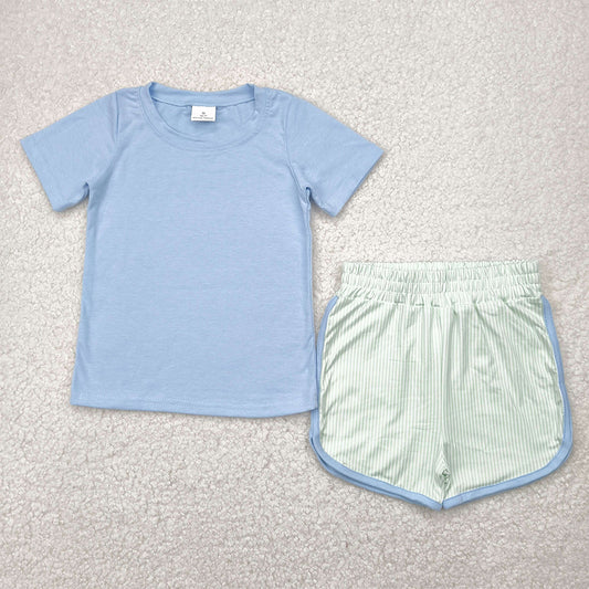 BSSO1481 Baby Boys Lavender Short Sleeves Top Short Set D 4.16