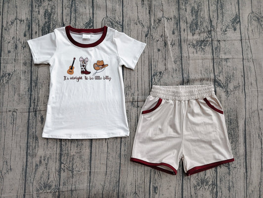 Pre order it's alright to be little bitty boy shorts set