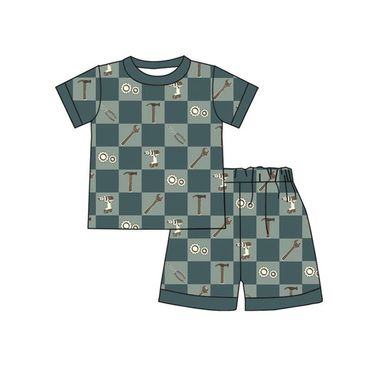 Pre order checkered tool shorts pajama boy
