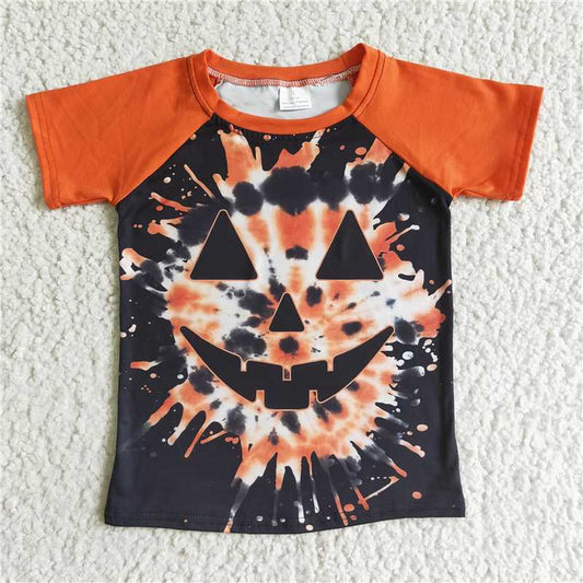BT0043 Boys Pumpkin Short Sleeve Top