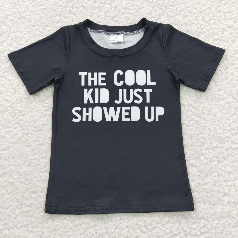 BT0220 THE COOL black short-sleeved top