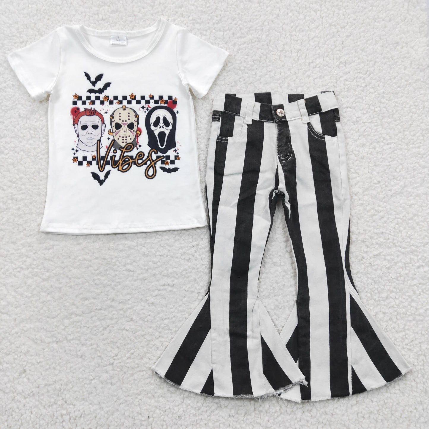 friend white top +jeans BT0222 +P0046
