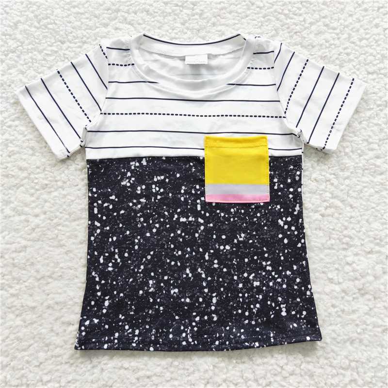 BT0235 Back to School Striped Pencil Tee