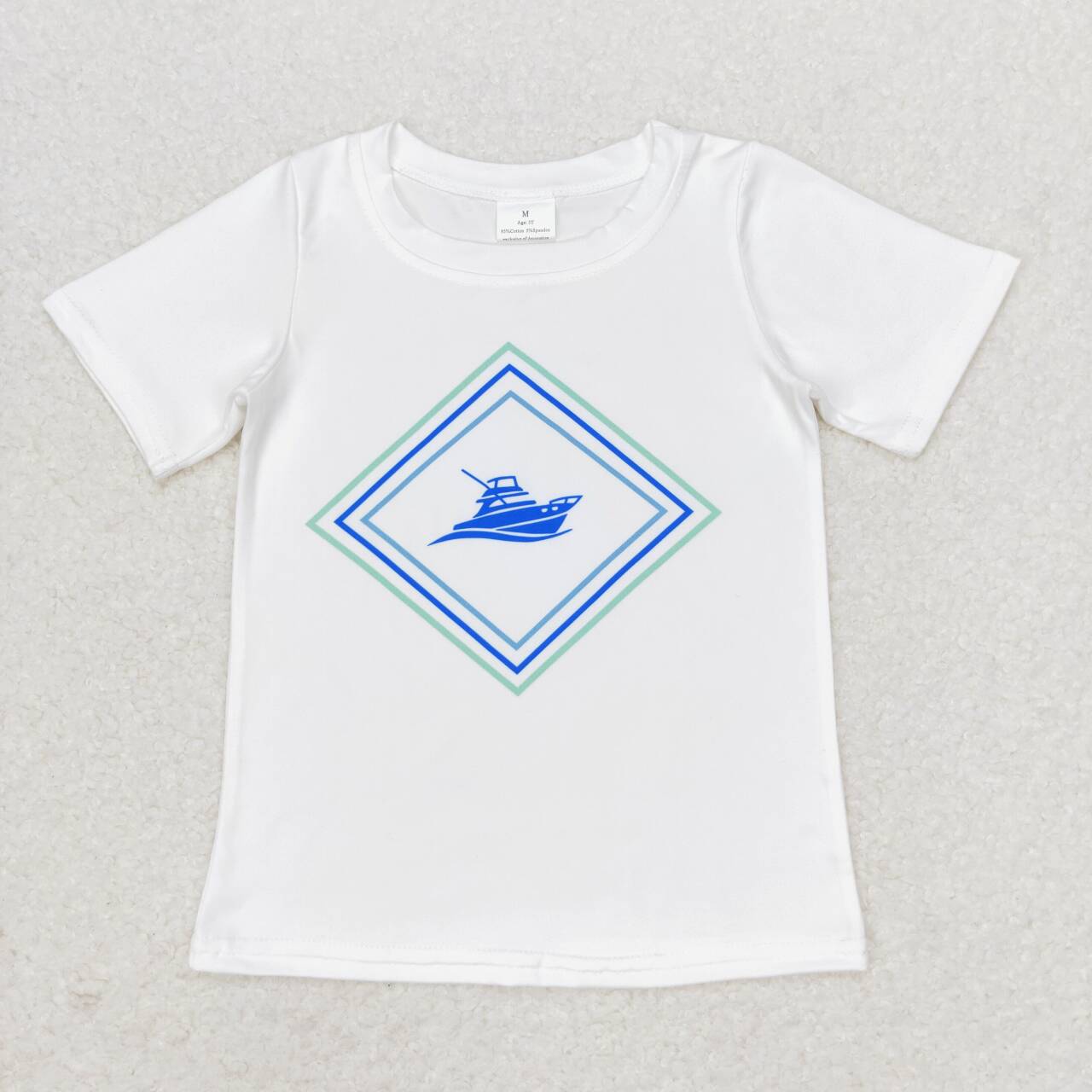 BT0613 White short-sleeved shirt