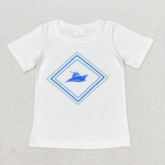 BT0613 White short-sleeved shirt