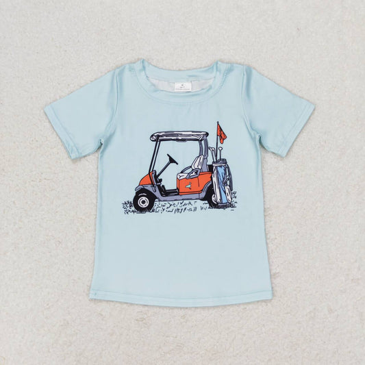 BT0646 Golf Touring Car Turquoise Short Sleeve Top D 4.4