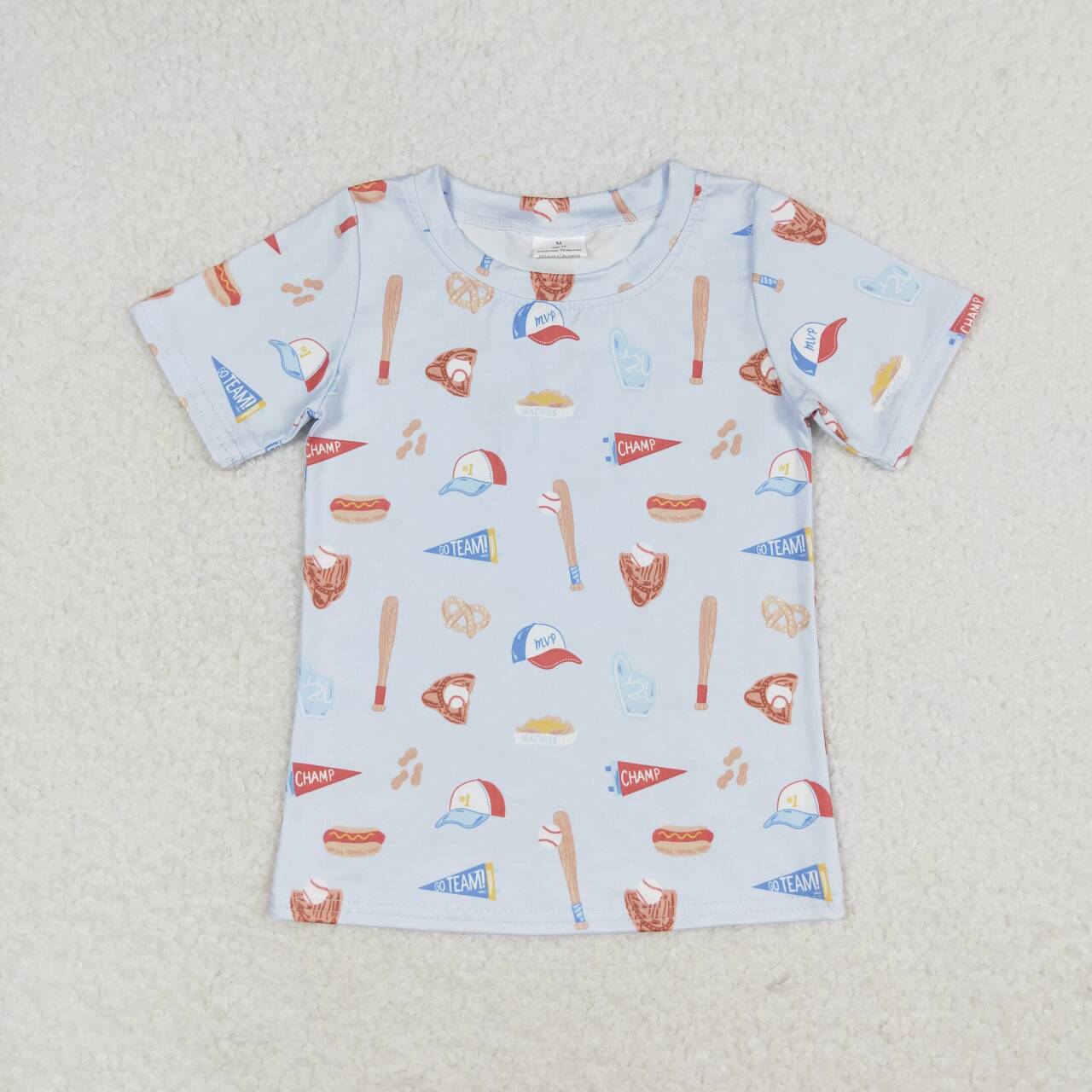 BT0665 Baseball Hat Pocket Short Sleeve Top