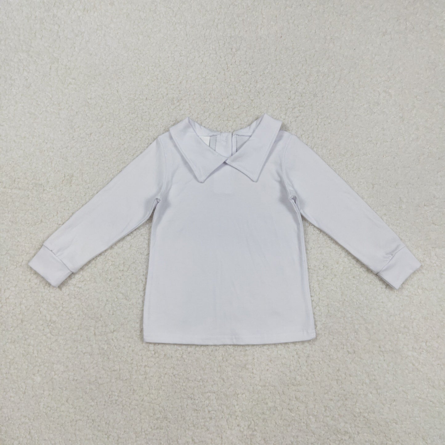 BT0820  Solid white square neck long sleeve top  D 903