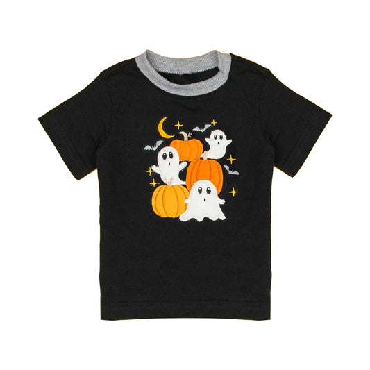 presale BT0822 Pumpkin Ghost Gray and Black Short Sleeve Top 2024 7.19