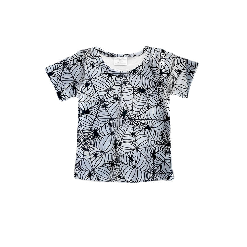 presale BT0849 Halloween Spider Web Short Sleeve Top  2024 8.14