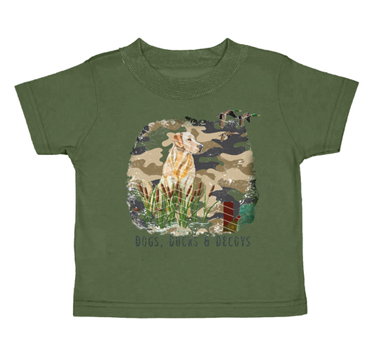 presale BT0865 Camouflage Puppy Green Short Sleeve Top 2024 8.28