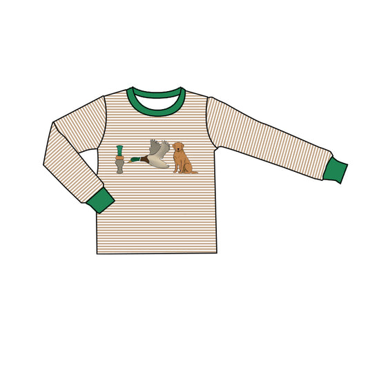 presale BT0888  Bottle Duck Puppy Striped Long Sleeve Top  2024 9.6