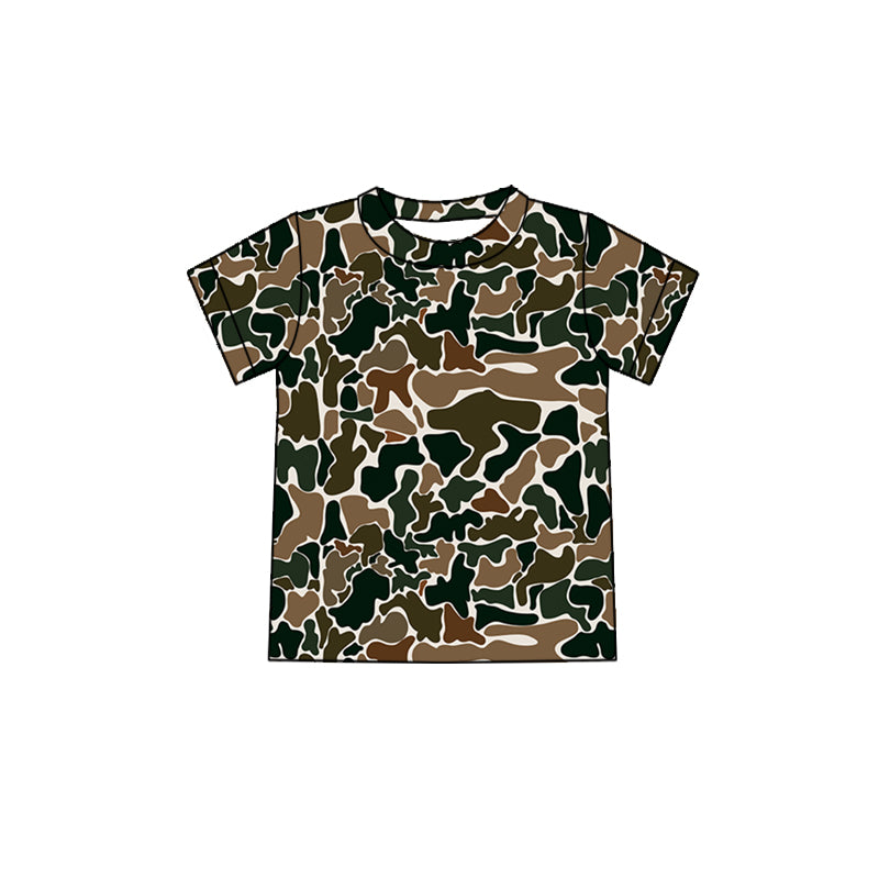 presale BT0905 Camouflage Beige Short Sleeve Top  2024 9.7