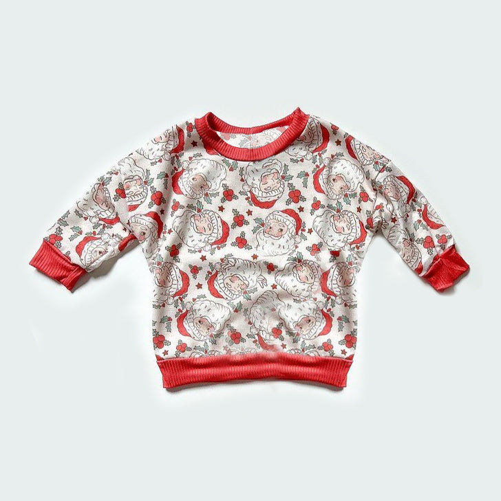 presale BT0941  Santa Claus Leaf Beige Long Sleeve Top 2024 9.16