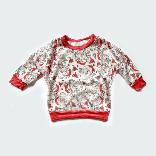 presale BT0941  Santa Claus Leaf Beige Long Sleeve Top 2024 9.16