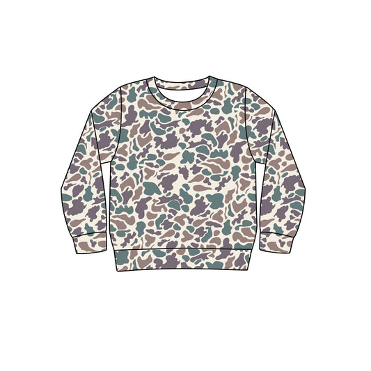 presale BT0943  Adult men's beige green camouflage long-sleeved top  2024 9.16