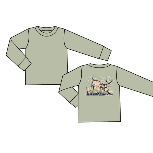 presale BT0949 Elk Grey Green Long Sleeve Top 2024 9.19