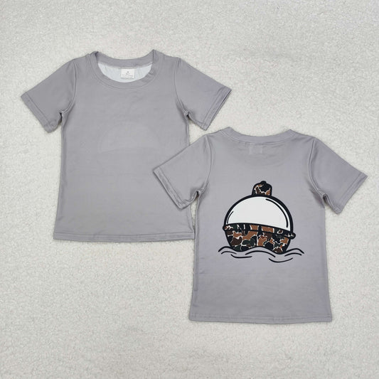 BT0961  Baby Boys Fishing Camo Float Short Sleeve Tee Shirts Tops