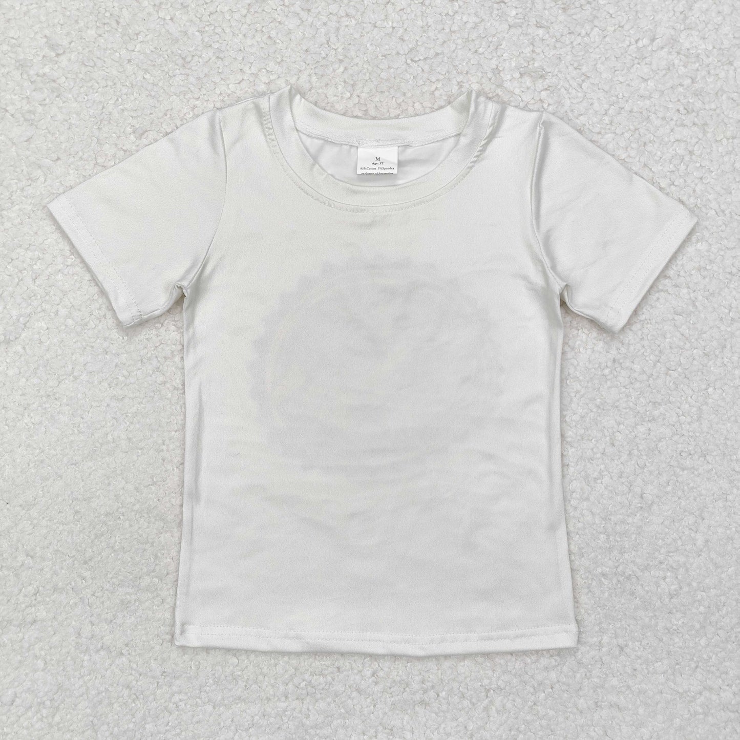 BT0964 Beige duck circle short-sleeved top