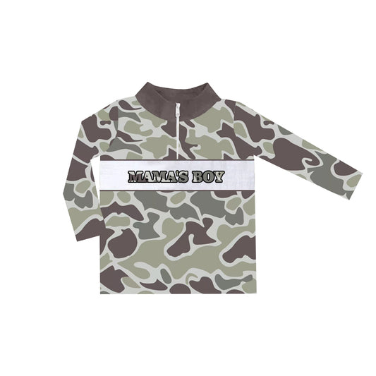 presale BT0970 Camouflage Zipper Long Sleeve Top 2024 9.21