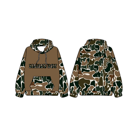 presale BT0980 mama's boy camouflage beige hooded long-sleeved top 2024 9.23