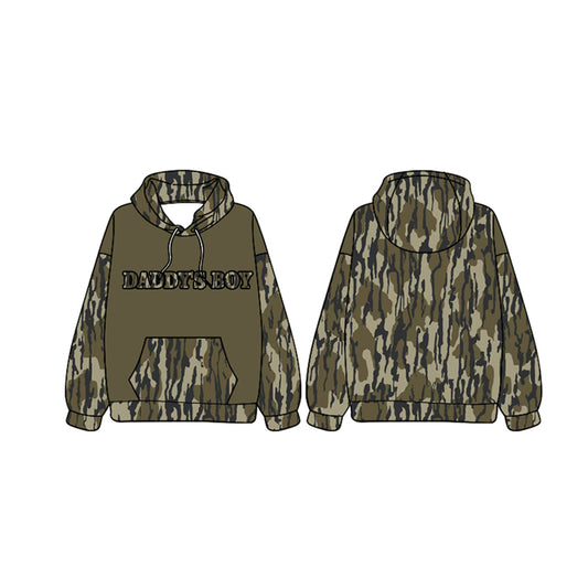 presale BT0989 Army Green Camouflage Hooded Long Sleeve Top  2024 9.23