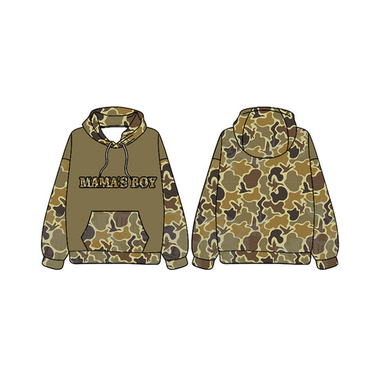 presale BT0990  mama's boy duck camouflage hooded long-sleeved top 2024 9.23