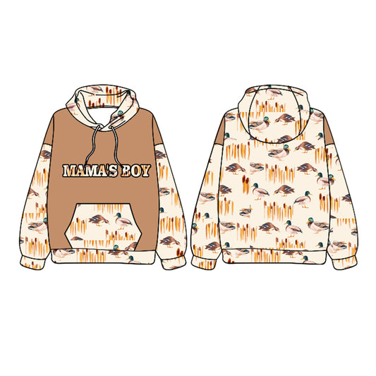 presale BT1021 mama's boy duck pocket beige hooded long-sleeved top 2024 9.29