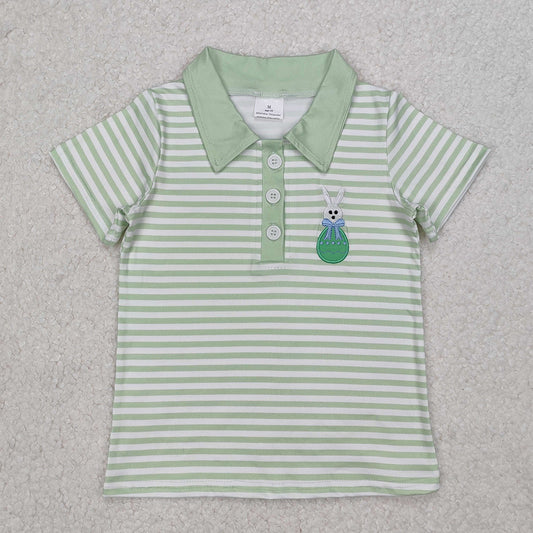 BT1046 Baby Boys Easter Rabbit Egg Short Sleeve Tee Shirts Tops D 3.14