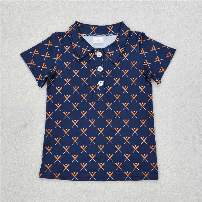 Match Brothers Baby Boys Baseball Bats Short Sleeve Pullovers Tops D 3.17