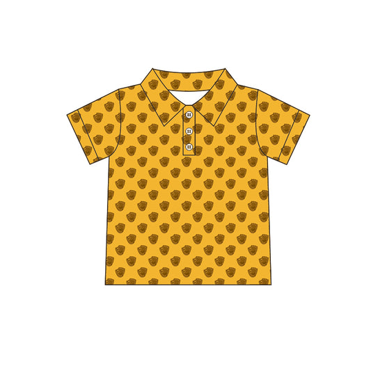presale BT1121 Baseball Glove Yellow Short Sleeve Top 2024 11.30