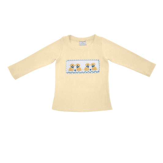 presale BT1129 Puppy Yellow Long Sleeve Top 2024 12.7
