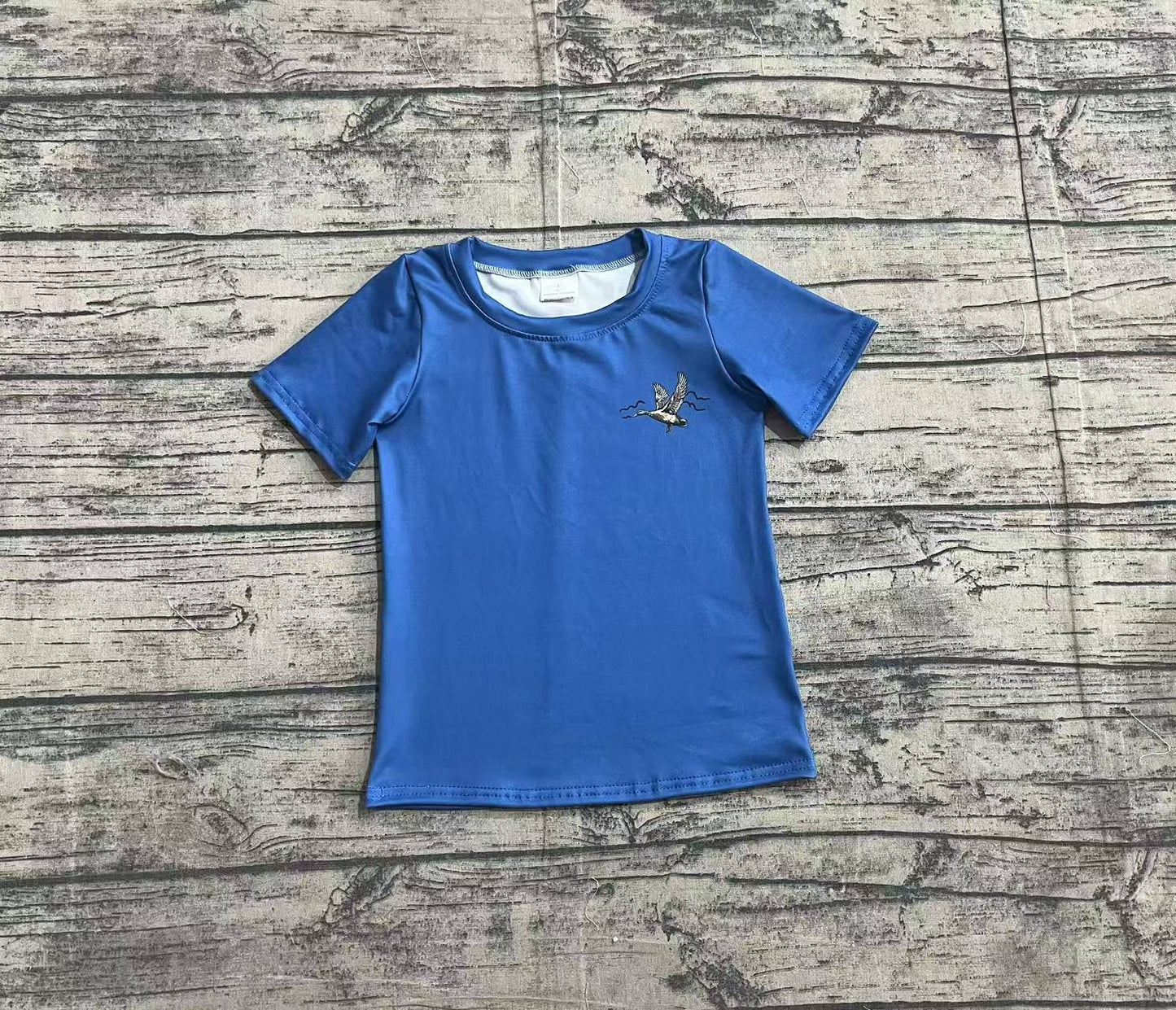 BT1150  Duck Tree Blue Short Sleeve Top