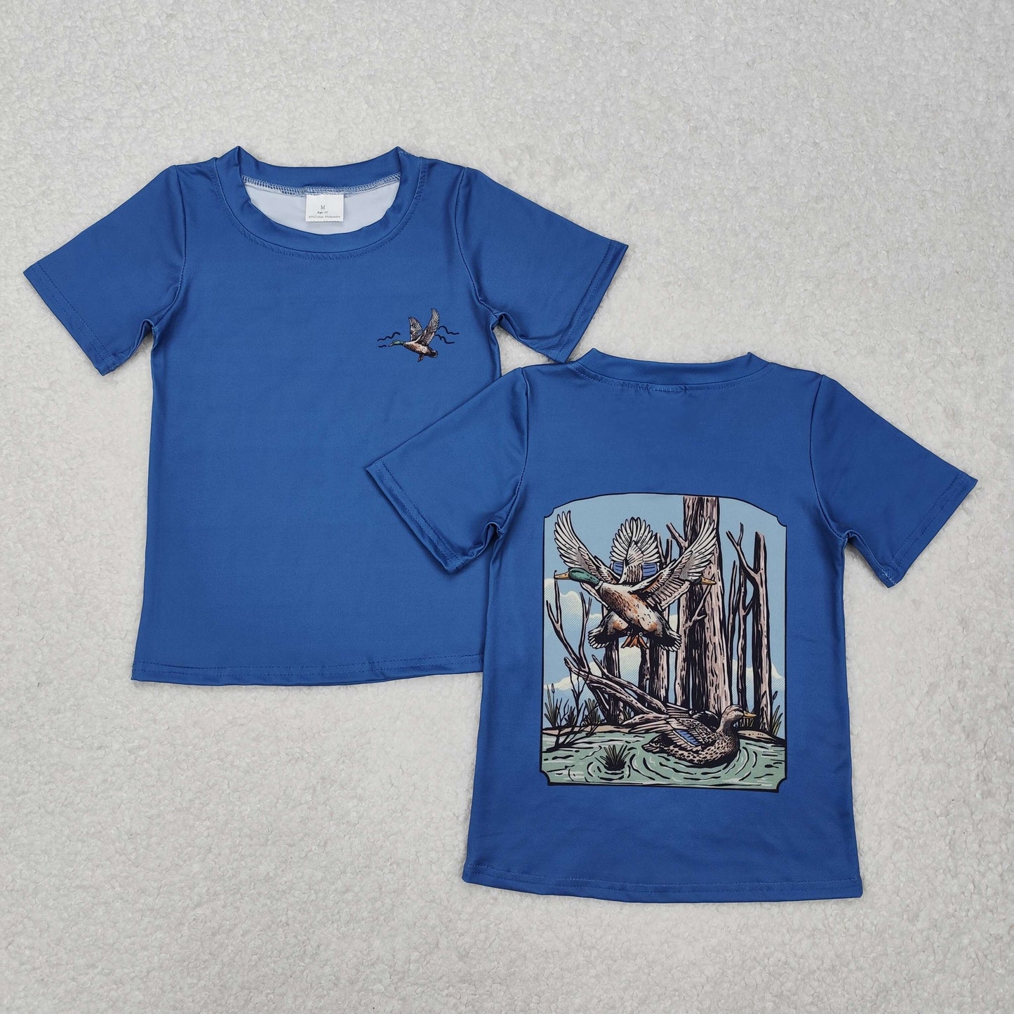BT1150  Duck Tree Blue Short Sleeve Top